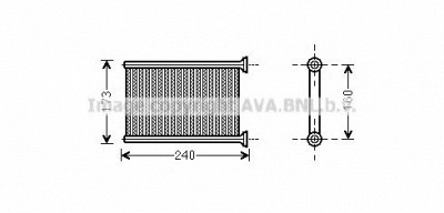 AVA QUALITY COOLING rt6569 -  Теплообменник, отопление салона